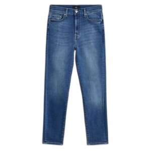 7 For All Mankind Medium Wash Skinny Ankle Jeans Sz 28